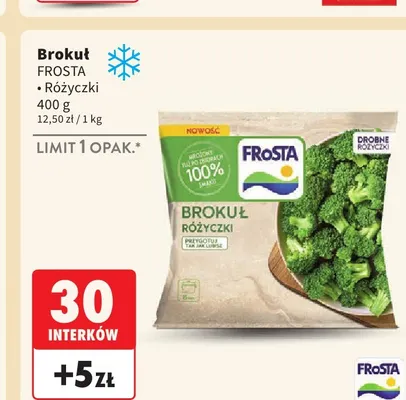 Brokuł Frosta różyczki promocja w Intermarche