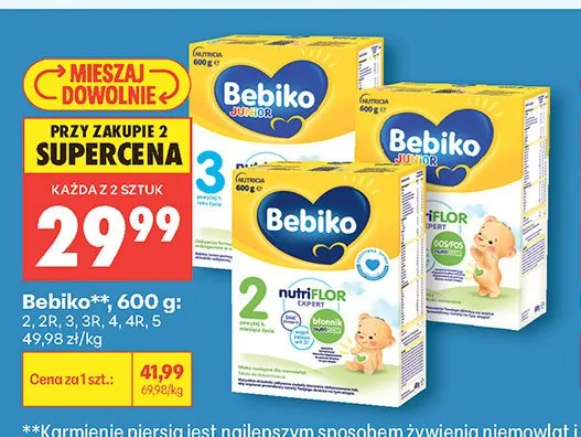 Mleko Bebiko 5 600g promocja w Biedronka