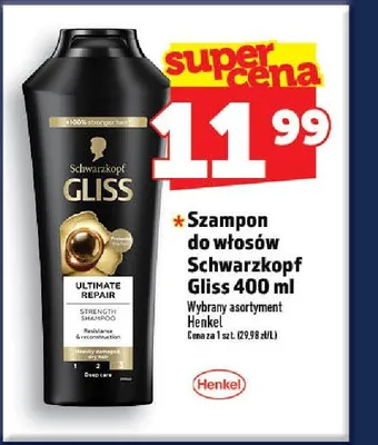 Szampon do włosów Schwarzkopf Gliss Ultimate Repair promocja w TOPAZ