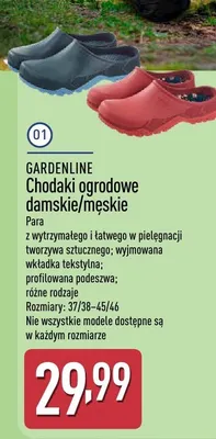 Chodaki ogrodowe damskie/męskie promocja w Aldi