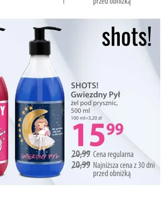 Żel pod prysznic Shots! Gwiezdny Pył promocja w Hebe