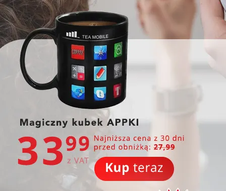 Magiczny kubek Appki promocja w Poczta Polska