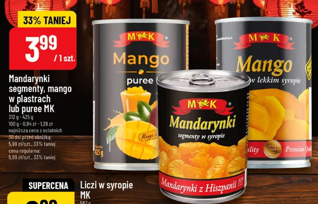 Mandarynki segmenty MK promocja w POLOmarket