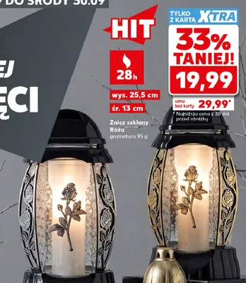 Znicz szklany z-384 promocja w Kaufland