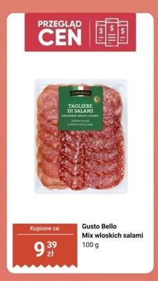 Salami Mix włoskich salami Gusto Bello promocja w Biedronka