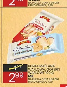 Rurka maślana waflowa MK promocja w Wafelek