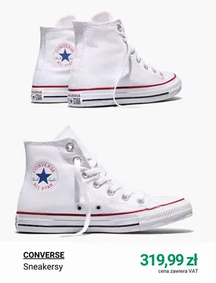 Sneakersy Converse promocja w Deichmann