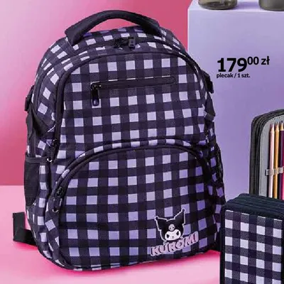 Plecak Kuromi w kratkę promocja w Empik