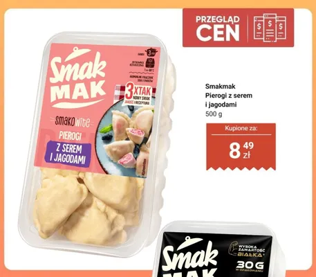 Pierogi z serem i jagodami Smakmak promocja w Dino