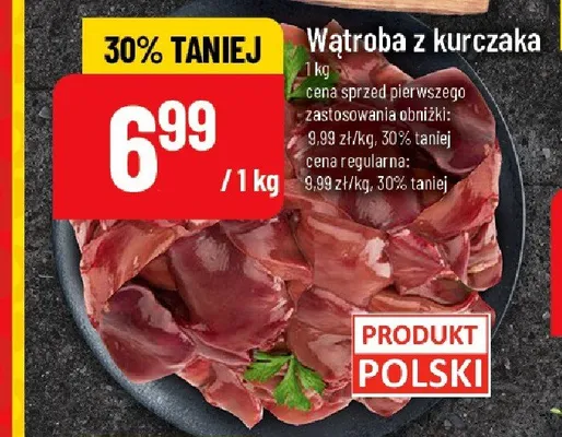 Wątroba z kurczaka promocja w POLOmarket