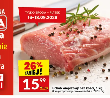 Schab wieprzowy bez kości promocja w Twój Market
