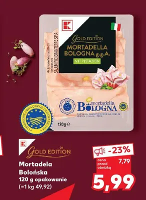 Mortadela Bolońska K-Classic Gold Edition promocja w Kaufland