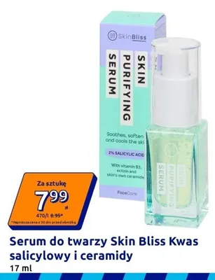 Serum do twarzy Skin Bliss Kwas salicylowy i ceramidy promocja w Action