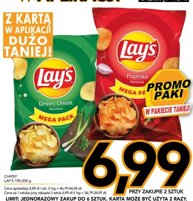 Chipsy Lay's Green Onion Mega Pack promocja w Kupiec