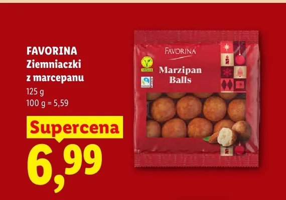 Ziemniaczki z marcepanu Favorina promocja w Lidl