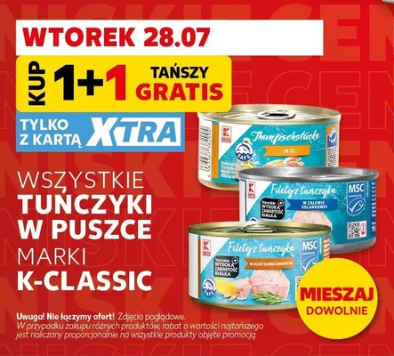 Filety z tuńczyka w zalewie solankowej K-Classic promocja w Kaufland