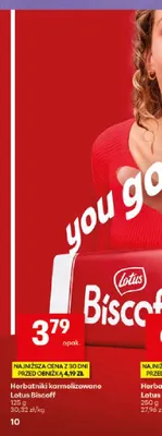 Herbatniki karmelizowane Lotus Biscoff promocja w Delikatesy Centrum
