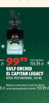 Woda perfumowana Gulf Orchid El Capitan Legacy promocja w Drogerie Natura