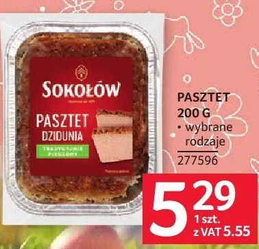 Pasztet dziczyzna Sokołów promocja w Selgros