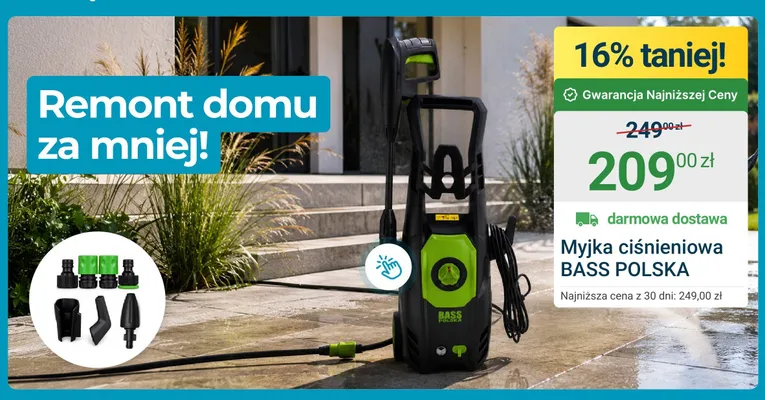 Myjka ciśnieniowa Bass Polska promocja w ERLI