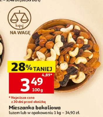 Mieszanka bakaliowa promocja w Auchan