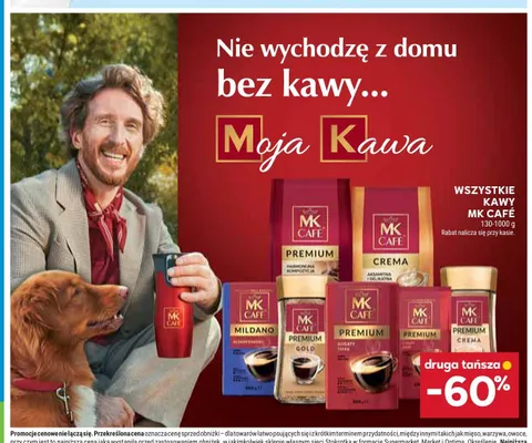Kawa ziarnista MK Café Crema promocja w Stokrotka