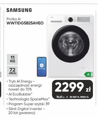 Pralka AI Samsung WW11DG5B25AHEO promocja w Max Elektro