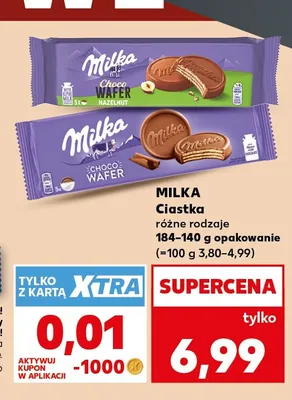 Ciastka Milka Choco Wafer promocja w Kaufland