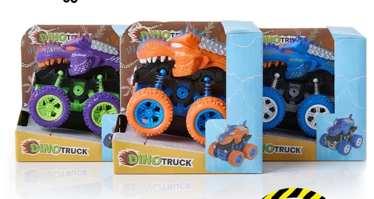 Samochód wyścigowy w kształcie dinozaura promocja w Tedi