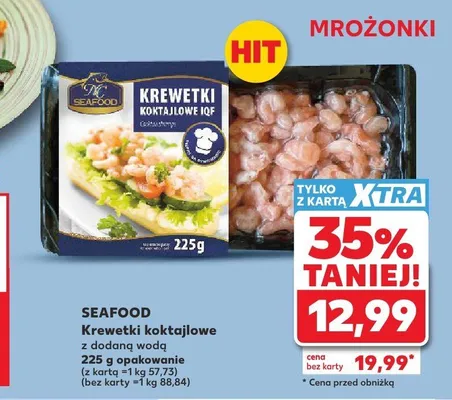 Krewetki koktajlowe Seafood promocja w Kaufland
