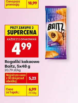Rogaliki kakaowe 5x48 g promocja w Biedronka