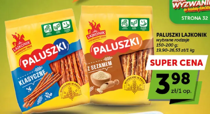 Paluszki Lajkonik klasyczne promocja w Groszek