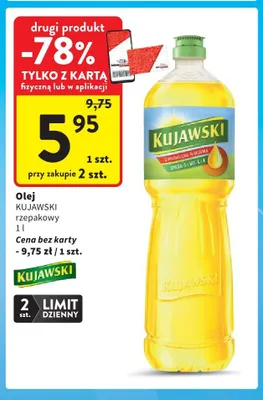 Olej rzepakowy Kujawski promocja w Intermarche