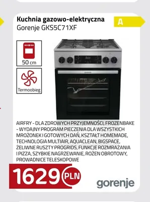 Kuchnia gazowo-elektryczna Gorenje GKS5C71XF promocja w kakto.pl