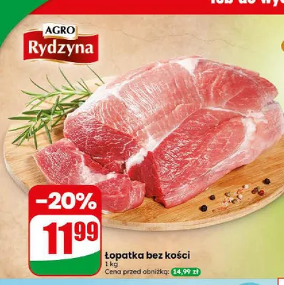 Łopatka bez kości Agro Rydzyna promocja w Dino
