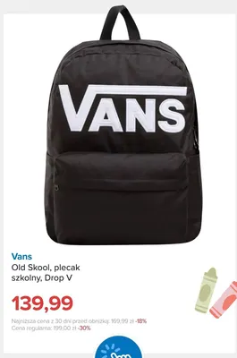Plecak szkolny Vans Old Skool Drop V promocja w Smyk