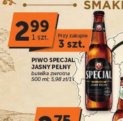 Piwo Specjal Jasny Pełny promocja w Groszek