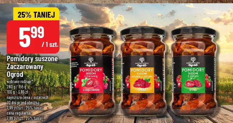 Pomidory suszone różne rodzaje promocja w POLOmarket