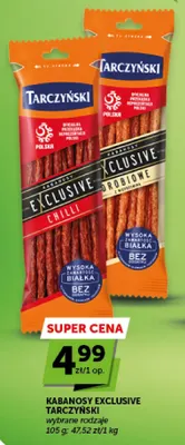 Kabanosy Exclusive Chilli Tarczyński promocja w ABC