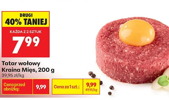 Tatar wołowy  promocja w Biedronka