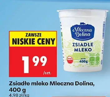Zsiadłe mleko promocja w Biedronka