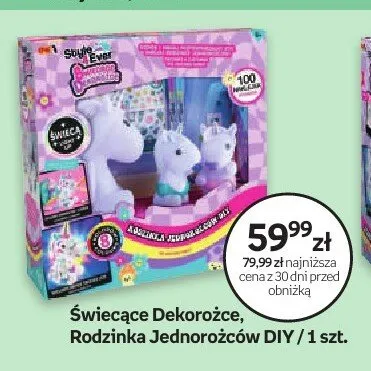 Świecące Dekorożce Rodzinka Jednorożców DIY promocja w Empik