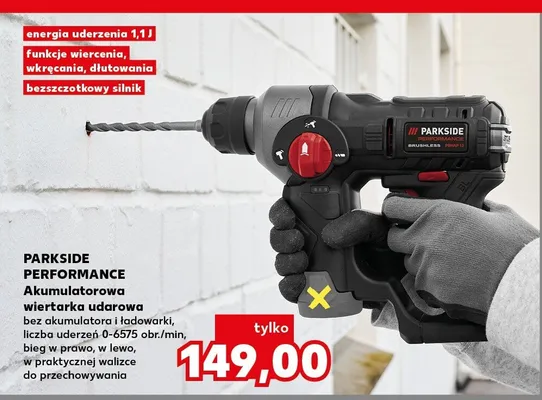Akumulatorowa wiertarka udarowa Parkside Performance promocja w Kaufland