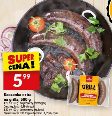 Kaszanka extra na grilla promocja w Twój Market