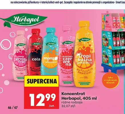 Koncentrat Herbapol tropikalna pomarańcza promocja w Biedronka