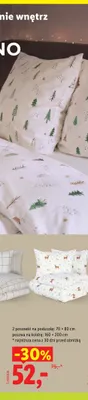 Pościel flanelowa z bawełną 160x200 cm Livarno promocja w Lidl