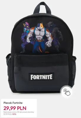 Plecak Fortnite promocja w Sinsay