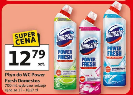 Płyn do WC Power Fresh promocja w Auchan