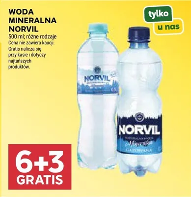 Woda mineralna Norvil promocja w Stokrotka