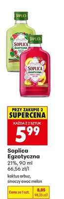 Soplica Egzotyczna smoczy owoc melon promocja w Biedronka